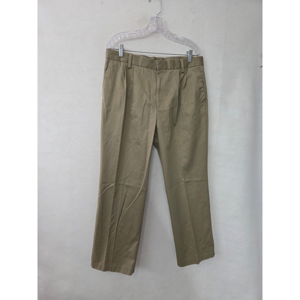 Dockers D3 Classic Fit Chinos Mens 34x29 Khaki Tan Pleated Cotton Pants